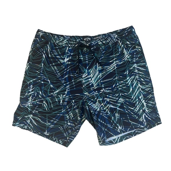 Billabong Men's Swim Shorts - Blue Pattern XL - Picture 4 of 9